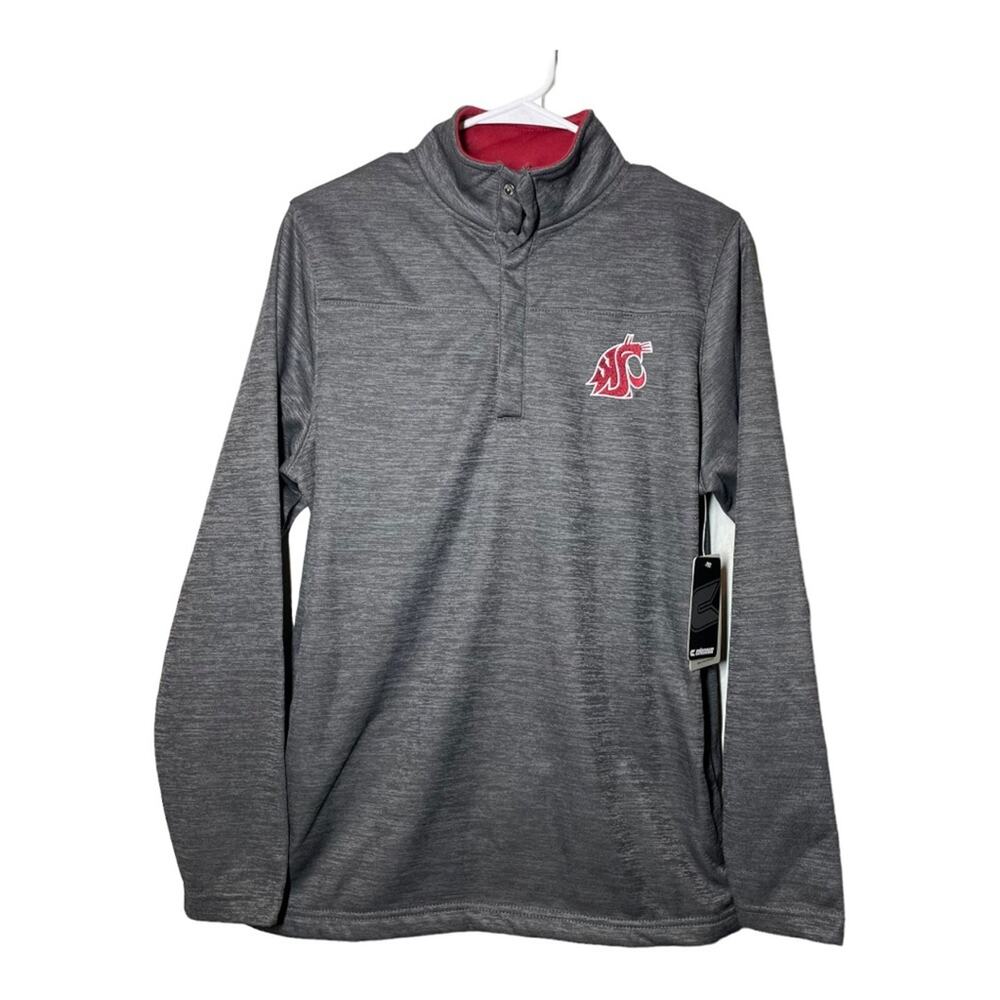 WSU Washington State University Cougars Colisseum 1/4 Snap Sweatshirt Mens Small